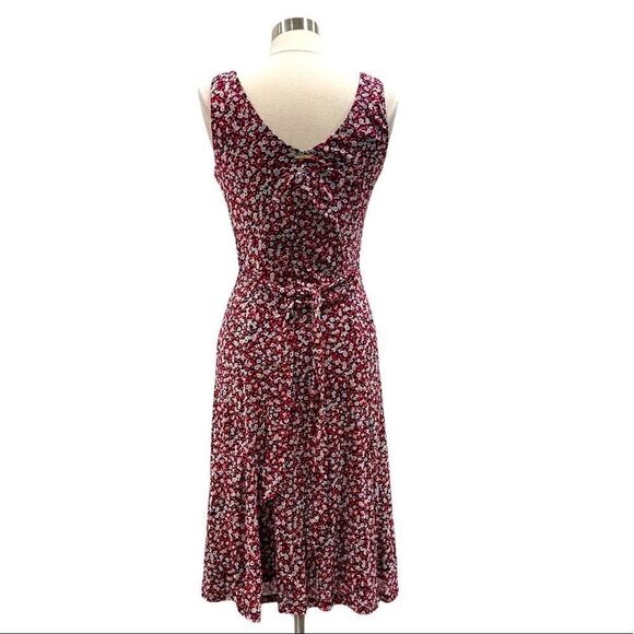 Michael Kors Floral Print Midi Sleeveless Dress M - Picture 7 of 10